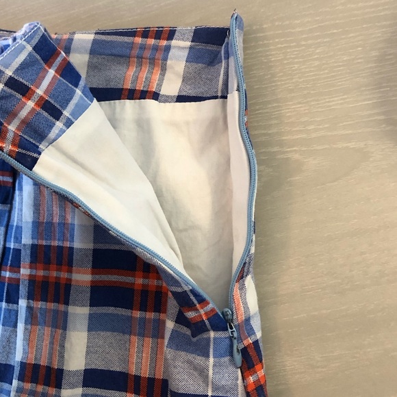 Caribbean Joe & Company Plaid Skirt/Skort Sz 14 - Picture 6 of 6